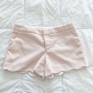 Club Monaco blush pink dot shorts